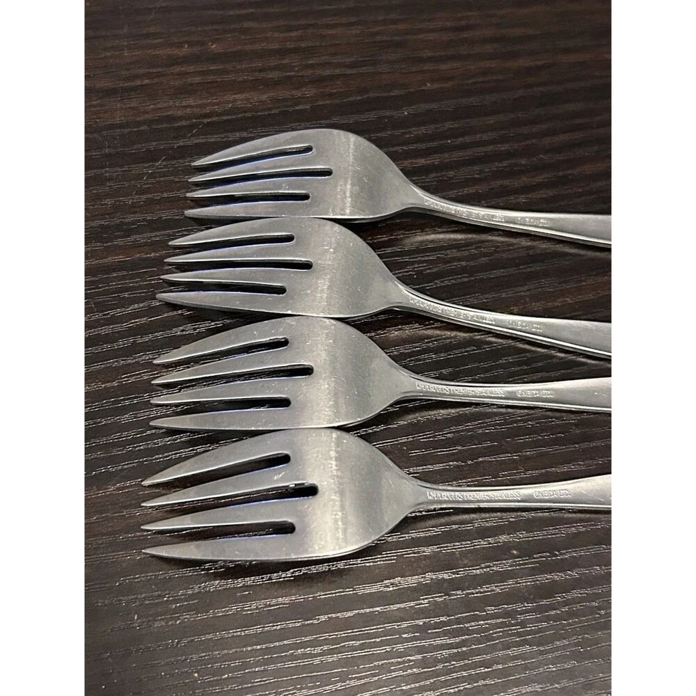 Vintage William A Rogers Premier Oneida LTD.  Royal Harvest Set of 4 Salad Forks